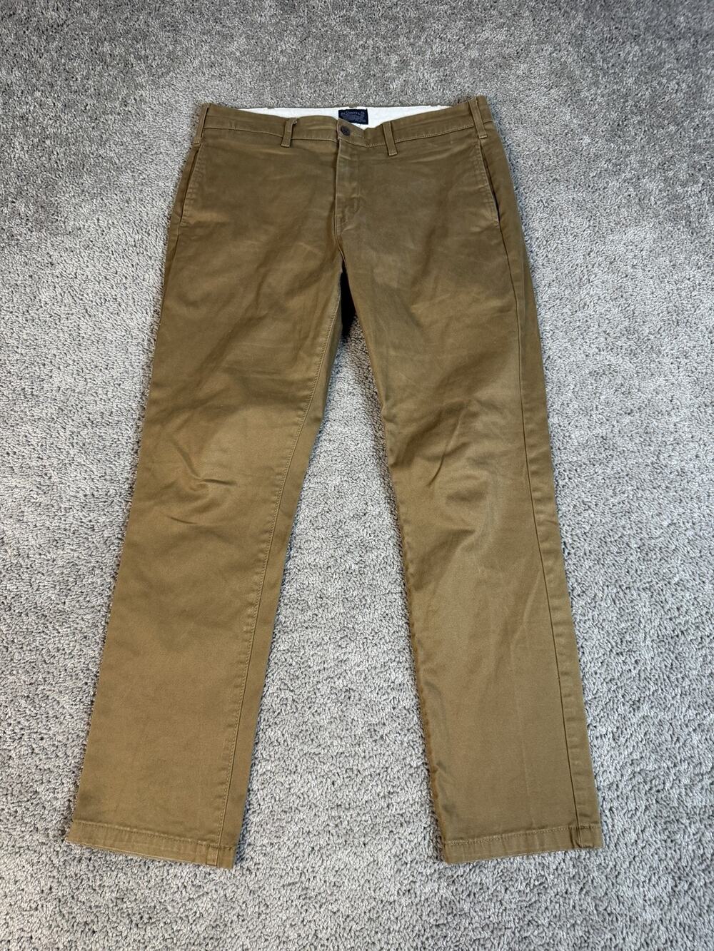 Levi's Pants Mens 32x30 Tan Chino Slim Fit Cotton Flat Front Stretch Pockets